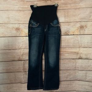 Full panel bootcut maternity jeans